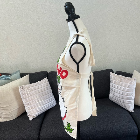 •Vintage Apron Tree Santa Ho Ho Ho Apron• - Picture 2 of 9